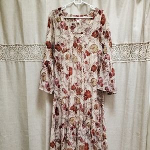Flowy Hi/Low Floral Maxi Dress